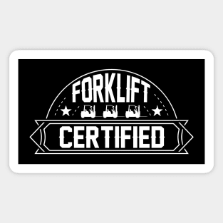 Forklift Certified Magnet